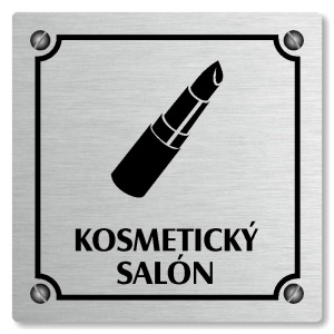 Kosmetický salón, 80x80mm, stříbrná, Kansas